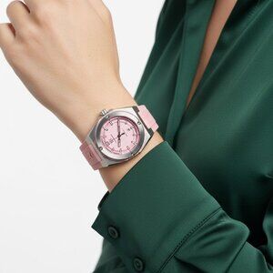 NWT Authentic Technomarine Coral Quartz Pink Dial Women's Watch